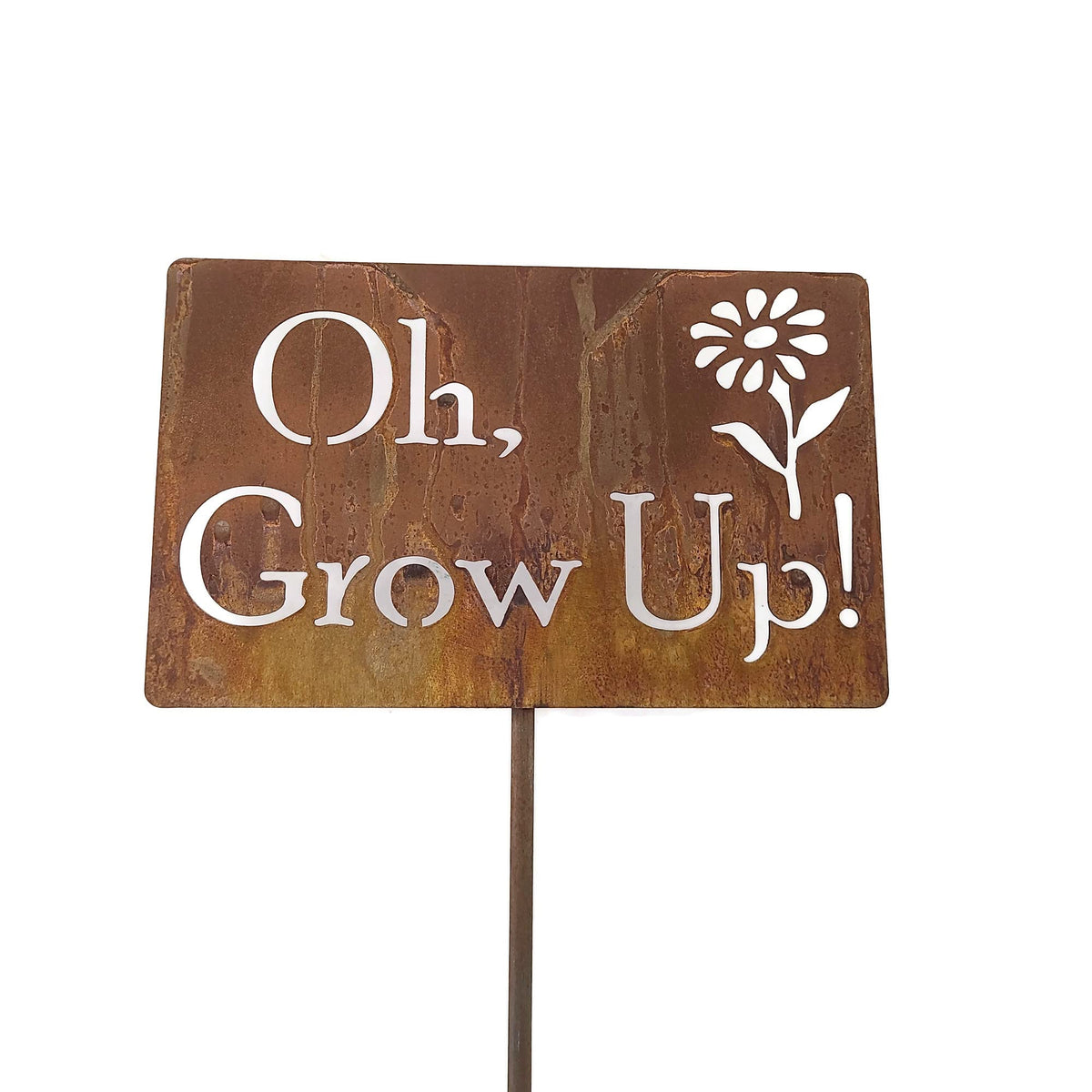 Funny Garden Stake 20 to 33 Inches Tall (Bunny Crossing, XL 33" Tall)
