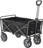 Mac Sports Collapsible Folding Outdoor Utility Wagon, Black