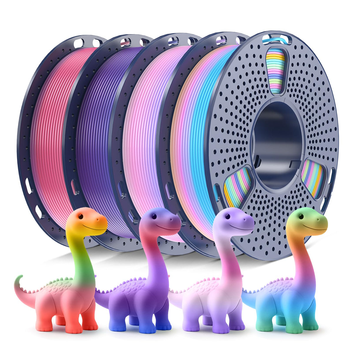 SUNLU PLA Filament 1.75mm, 250g Spool Bundle, 3D Printer Filament