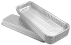 PACTOGO 11" x 5" x 1" Disposable Aluminum Foil Oblong Danish Cake Pans - Ideal Baking Tins for Sweets, Coffee Cakes, Danishes, Cookies, Brownies (Pack of 200)