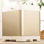 Bread Machine-Stainless Steel Machine, Programmable Maker with Fruit Nut Dispenser, Nonstick Ceramic Pan