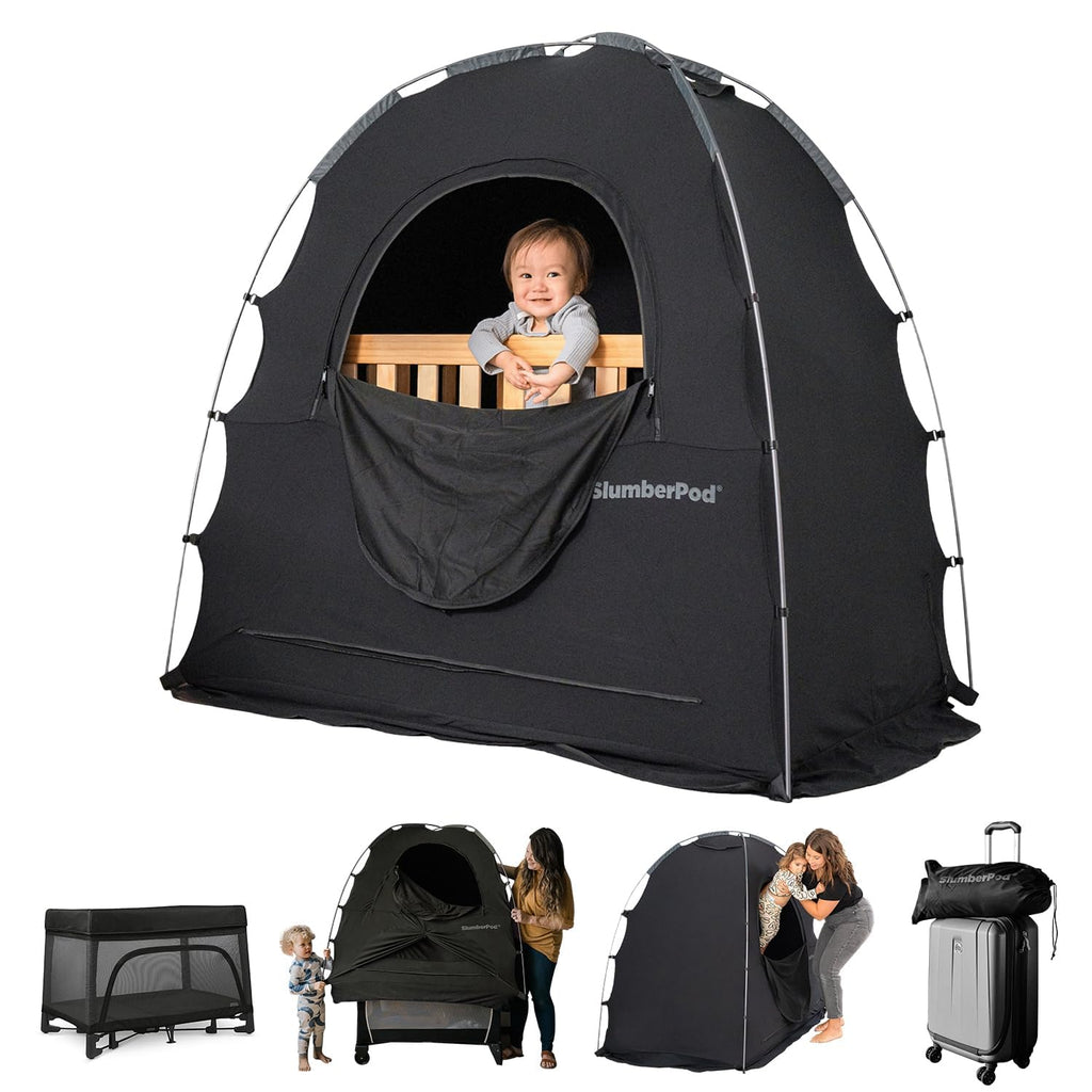 SlumberPod The Original Blackout Sleep Tent for Pack N Play & Mini Crib