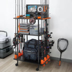 KastKing Gear Trolley V12 Mobile Fishing Rod Holder for 12 Rods or Combos