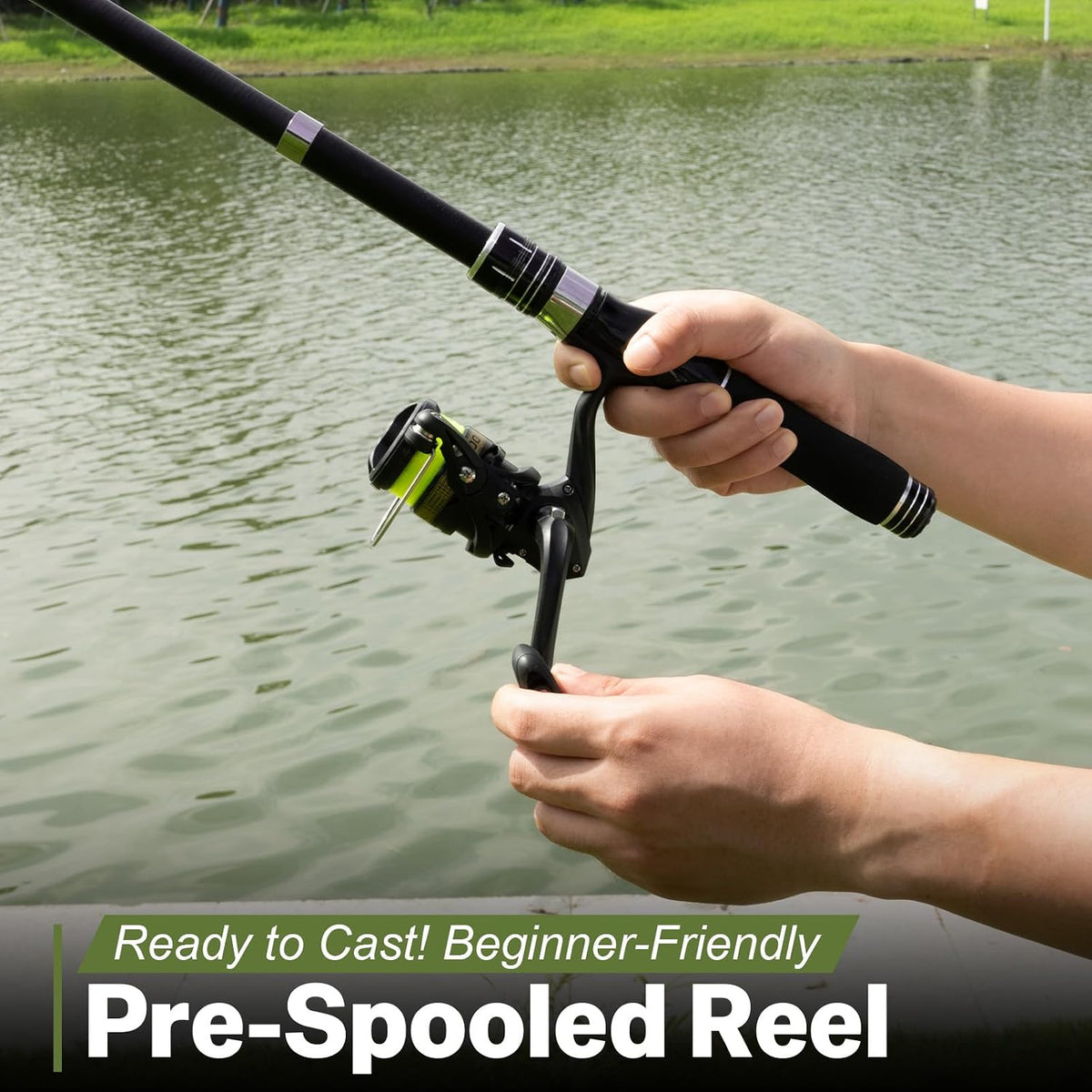 Fishing Rod and Reel Combo, Collapsible Carbon Fiber Fishing Rod