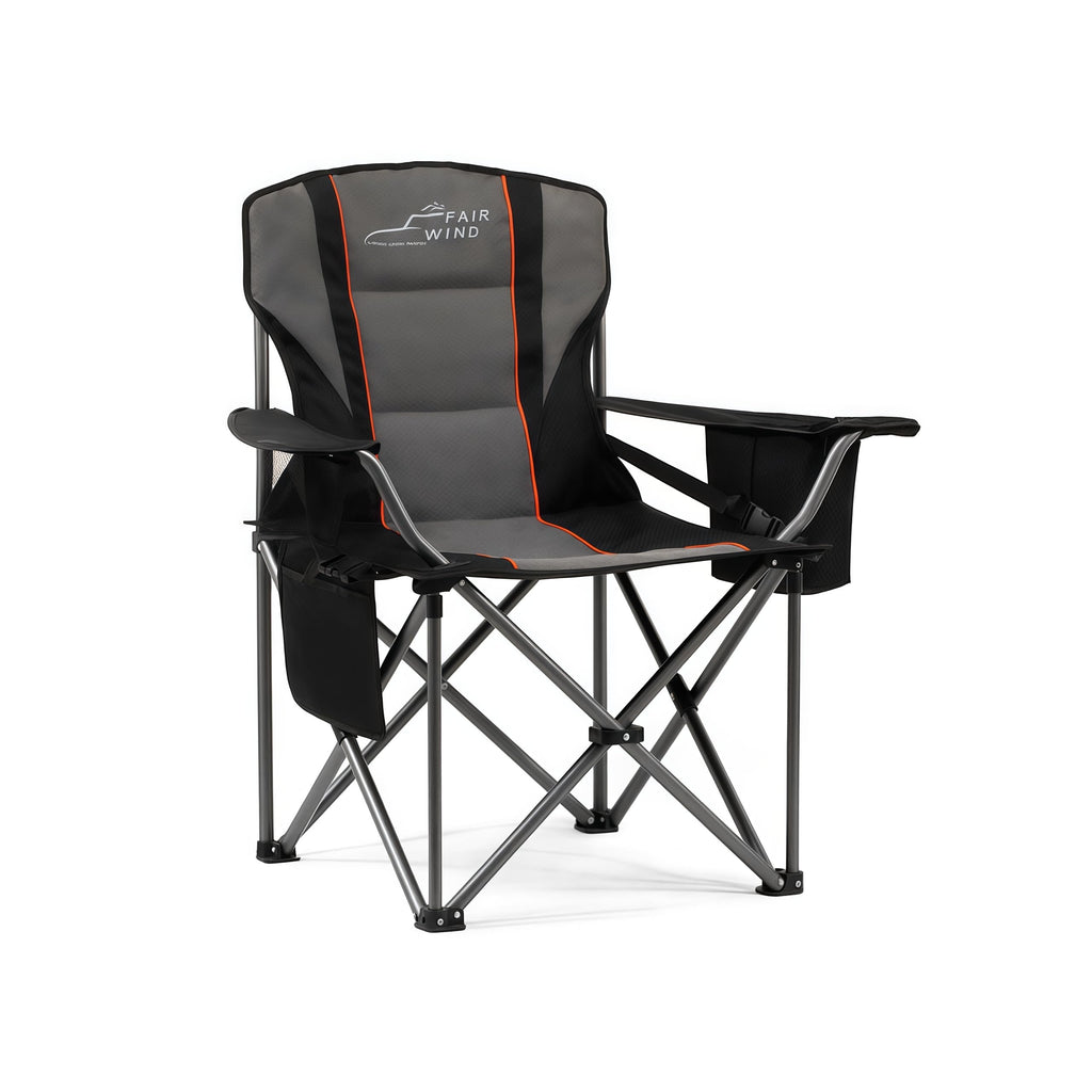 FAIR WIND 2-Pack Padded Oversized Camping Chair Heavy Duty for Adults