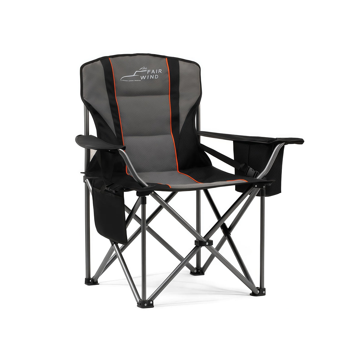 FAIR WIND 2-Pack Padded Oversized Camping Chair Heavy Duty for Adults