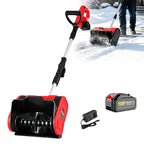 Battery Powered Snow Shovel Portable Snow Blower 6.0AH-Red