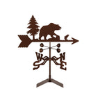 EZ Vane Steel Bear Weathervane with Wind Cups — 4-Sided Mount