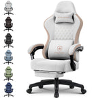 GTPLAYER Gaming Chair, Computer Office Chair with Pocket Spring Cushion, Linkage Armrests and Footrest, High Back Ergonomic Computer Chair with Lumbar Support Task Chair with Footrest(Black)