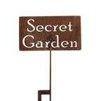 Funny Garden Stake 20 to 33 Inches Tall (Peas & Quiet, Large 28" Tall)