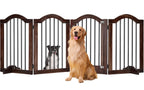 PrimeZone 144" Extra Wide 36" Tall Free Standing Dog Gate Indoor with Door