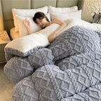 Breathable Warmth Fluffy Plush Double Sided Velvet Blanket,Thickened Super Soft Insulation Hibiscus Winter Quilt, Hibiscus Double Fabrics, for Cold Weather,Yellow,200x230cm/5k