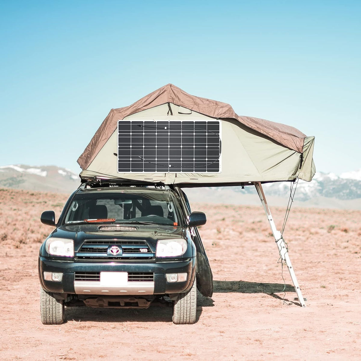 200W 12V (2pcs 100W) Flexible Monocrystalline Solar Panel with Solar Cable Waterproof Photovoltaic Module for Non-Flat Surface
