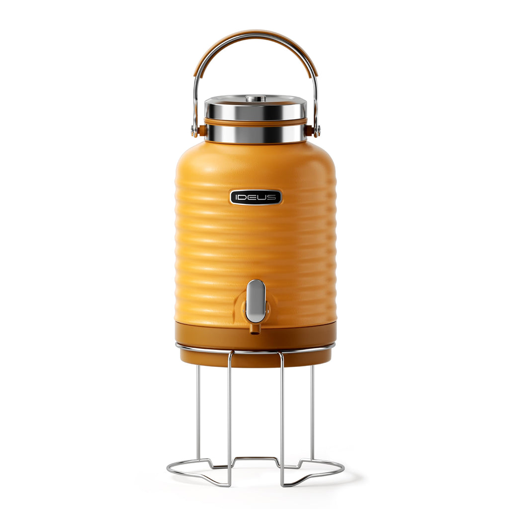 IDEUS Insulated Beverage Dispenser 1.4gal, Drink Container Deep Green