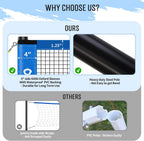 20ft Portable Outdoor Volleyball Badminton Combo Net Set