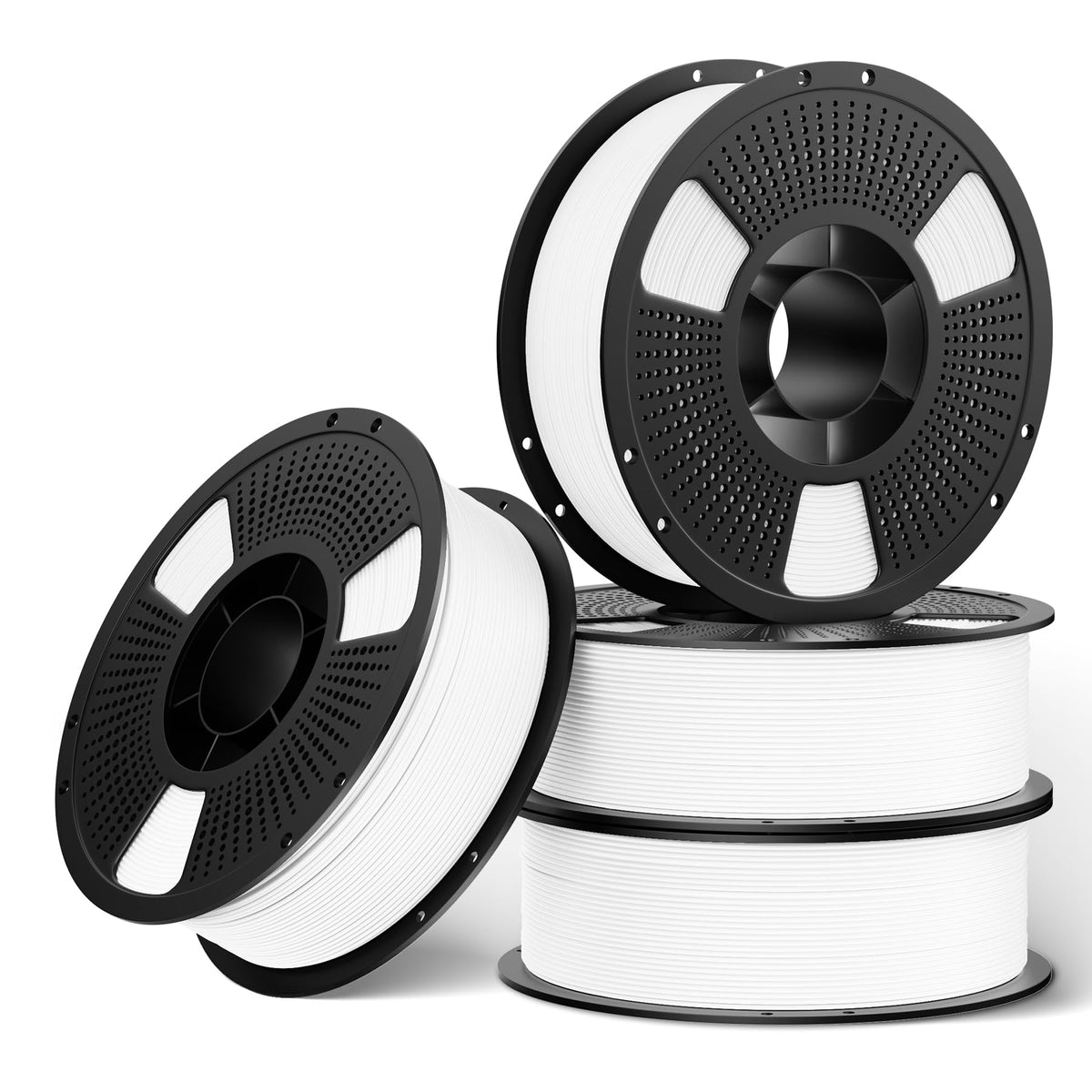 UJOY3D 10kg Hyper PLA+ 3D Printer Filament Bundle, Upgraded PLA+ Filament 1.75mm, 1kg Spool 10 Pack, Black+Cream White+Grey+Red+Cobalt Blue+Green+Christmas Green+Orange Yellow+Coffee Brown+Iris Purple
