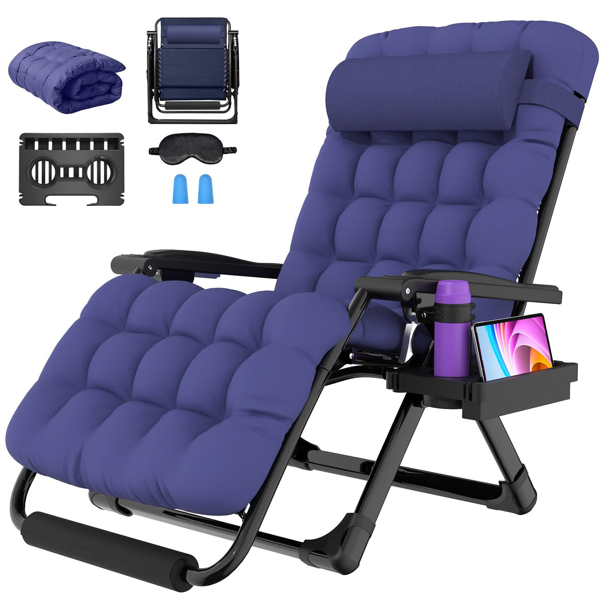 Suteck Oversized Zero Gravity Chair,500LBS 33In XXL Outdoor Recliner Chairs