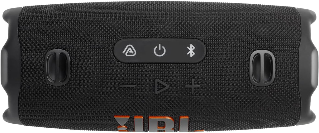 JBL Charge 6 Portable Waterproof Speaker with Powerbank and Strap - Black (Renewed)