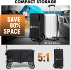 Hikenture Wagons Carts Foldable 330LBS, Heavy Duty Collapsible Wagon