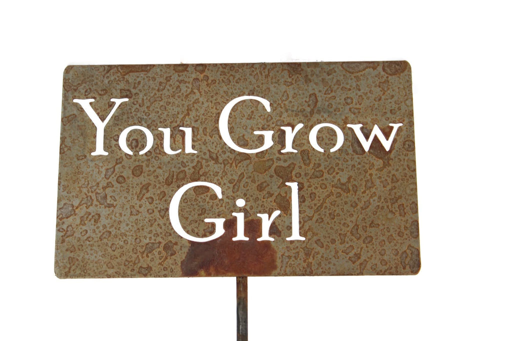 Funny Garden Stake 20 to 33 Inches Tall (No Pesticides Please, XL 33" Tall)