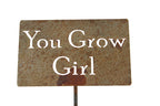 Funny Garden Stake 20 to 33 Inches Tall (No Pesticides Please, XL 33" Tall)