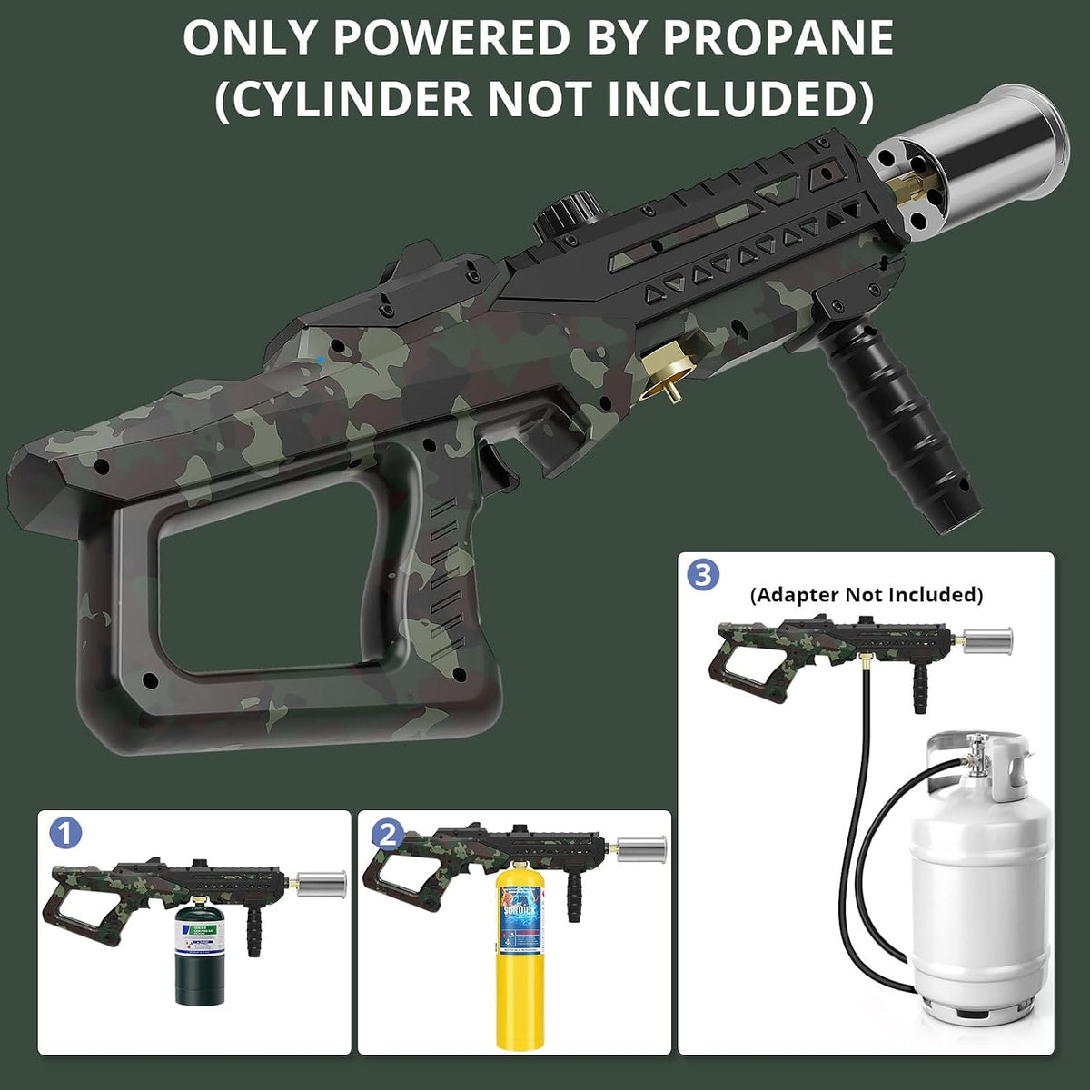 Sondiko Powerful Cooking Propane Torch, Adjustable Flame for Grilling
