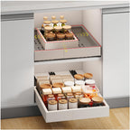 Fokyfok Pull Out Cabinet Organizer,23"-31"W,17"-24"D,Expandable,Adhesive