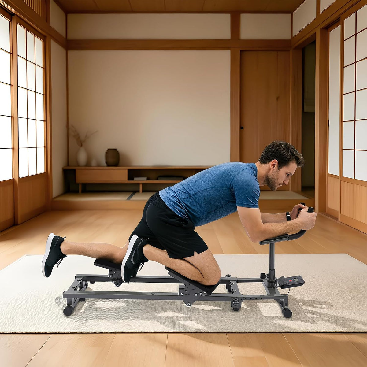Mjgolui Crawling Workout Machine Steel Core Exercise Fitness Equipment