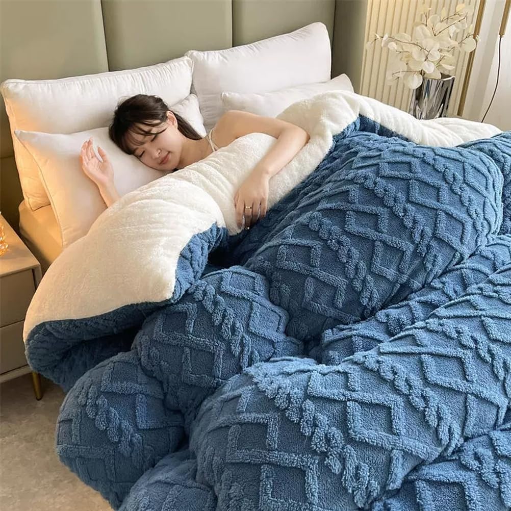 Breathable Warmth Fluffy Plush Double Sided Velvet Blanket,Thickened Super Soft Insulation Hibiscus Winter Quilt, Hibiscus Double Fabrics, for Cold Weather,Yellow,200x230cm/5k