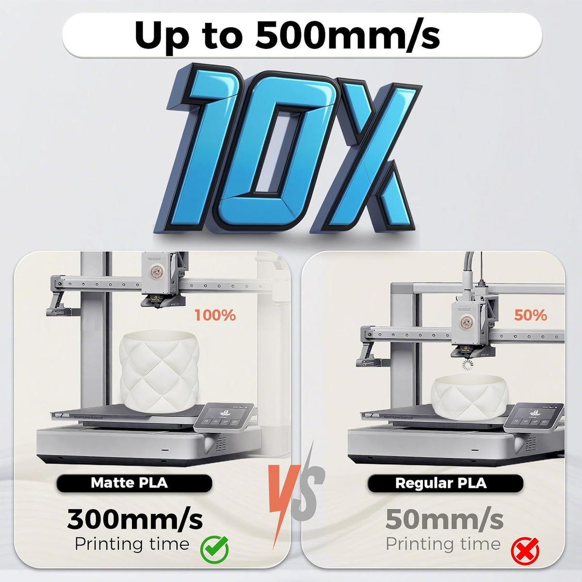 iSANMATE 16KG Matte PLA Filament Bundle 1.75MM 30-300mm/s for Bambu Lab