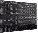 INCLY 48x36 Inch Metal Peg Board Kit 1/4" Pegboard Hooks Accessories
