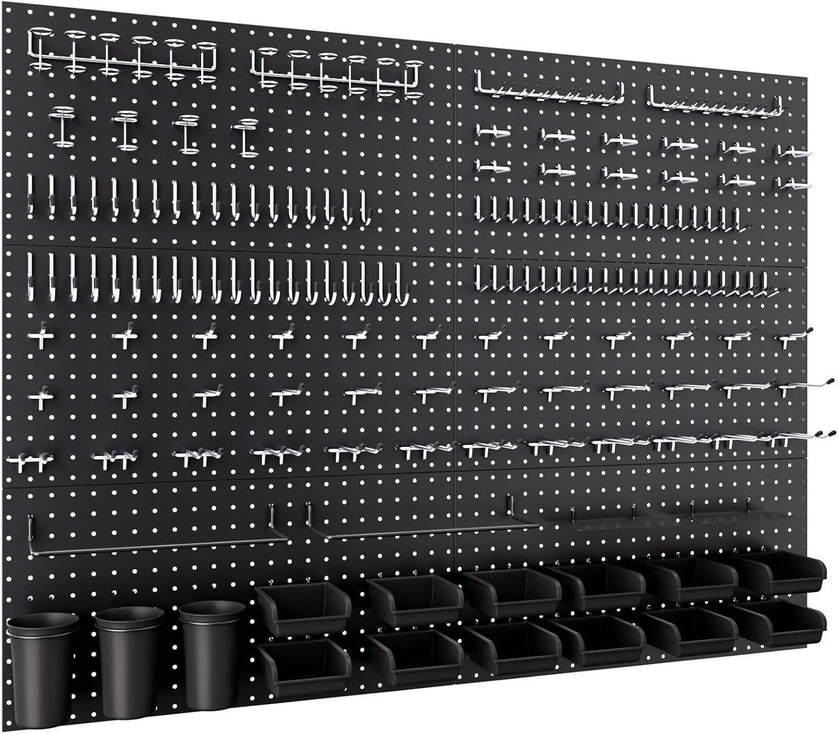 INCLY 48x36 Inch Metal Peg Board Kit 1/4" Pegboard Hooks Accessories