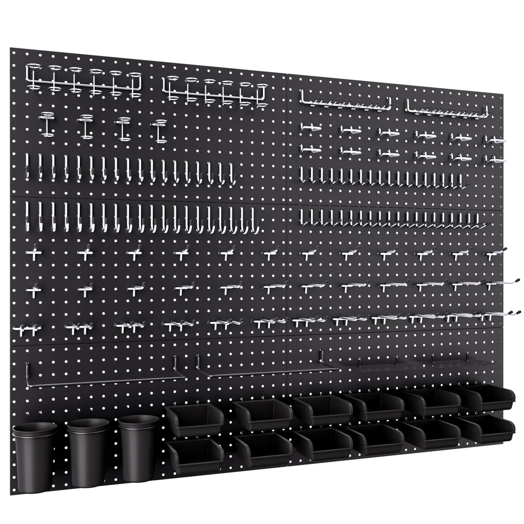 INCLY 48x36 Inch Metal Peg Board Kit 1/4" Pegboard Hooks Accessories