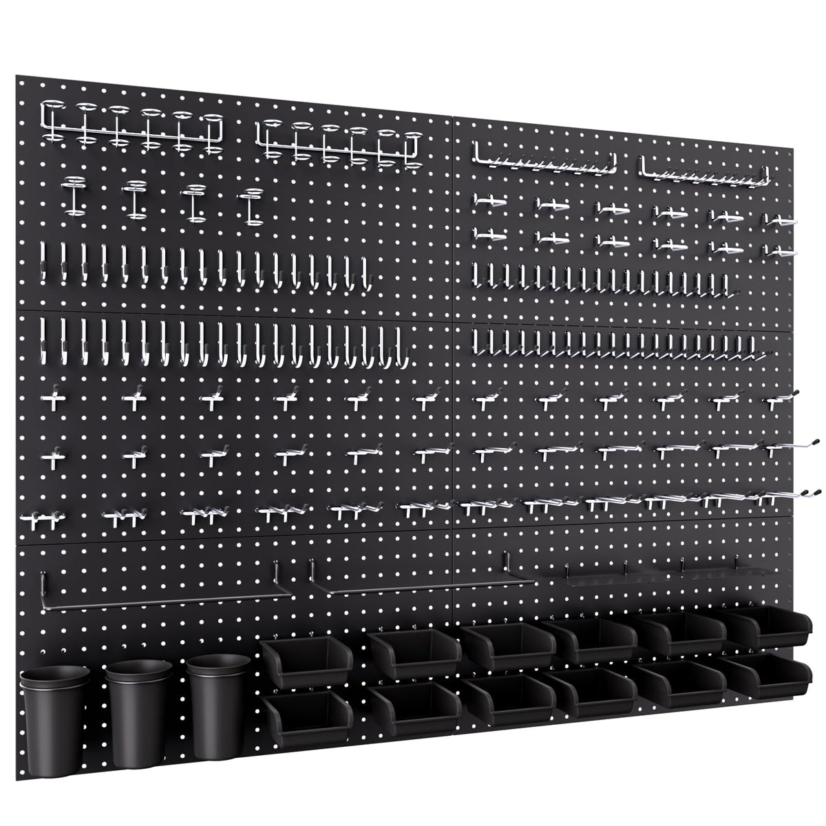 INCLY 48x36 Inch Metal Peg Board Kit 1/4" Pegboard Hooks Accessories