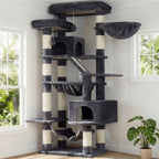Heybly Cat Tree, 71-Inch-Tall Tower for Indoor Cats with 2 Perches HCT034G