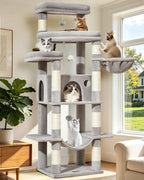 Taoqimiao Heavy-Duty Cat Tree, 71 in Cat Tower for Large Cats 20lbs+