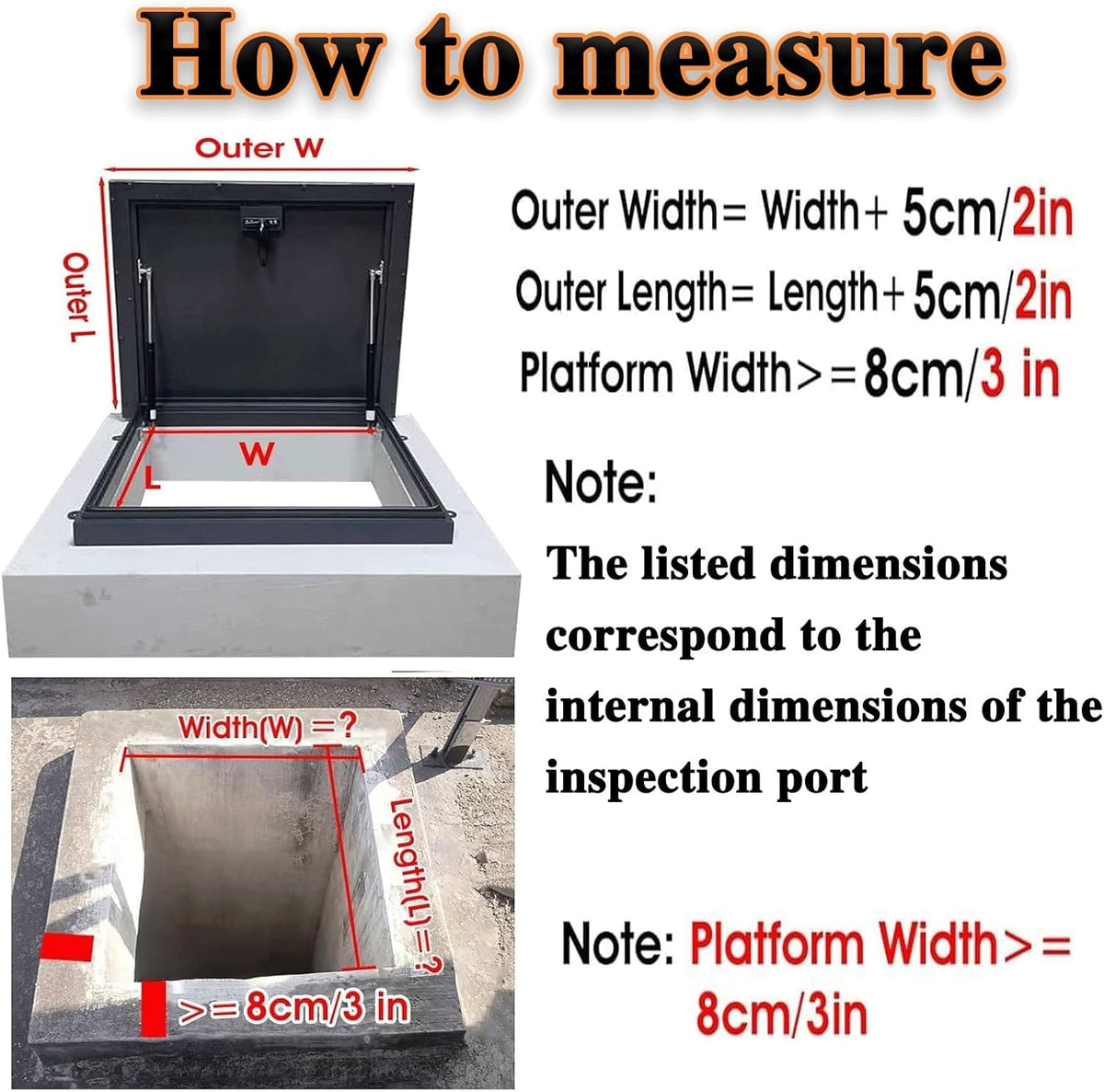 21x22in Roof Hatch, Black 53.3x56cm Attic Skylights Roof Hatch Vent Access Door, with Gas Shock Strut & Handle, Galvanized Roof Hatch, Suitable for Home Industry Commercial