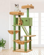 Taoqimiao Cactus Cat Tree, 71 in Extra Large Cat Tower for Indoor Cats