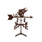 EZ Vane Steel Bass Weathervane with Wind Cups — 4-Sided Mount