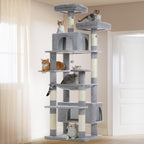 PAWZ Road Flower Cat Tree 72" Cat Tower with Condos&Hammock for Large Cats
