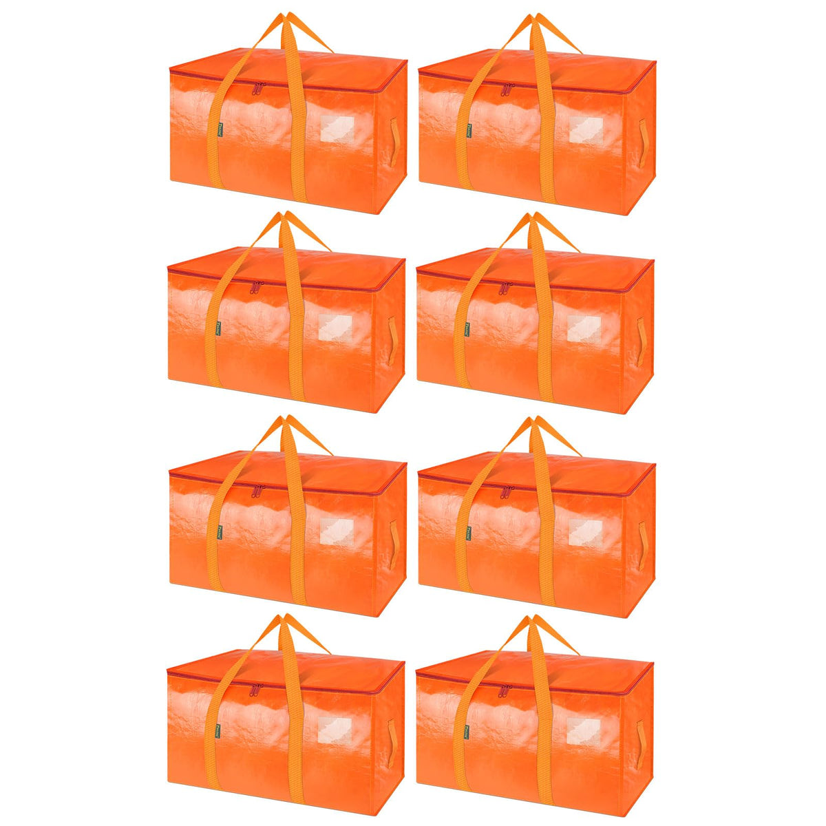 BALEINE 16-Pack Oversized Moving Bags with Reinforced Handles, Heavy-Duty Storage Tote for Clothes, Moving Supplies (Clear, 16-Pack)