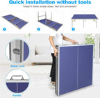 6x3ft Mid-Size Professional Portable Folding Ping Pong Table