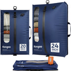 Vacuum Seal Bags for Travel with Pump, Light Grey, 20+20+28