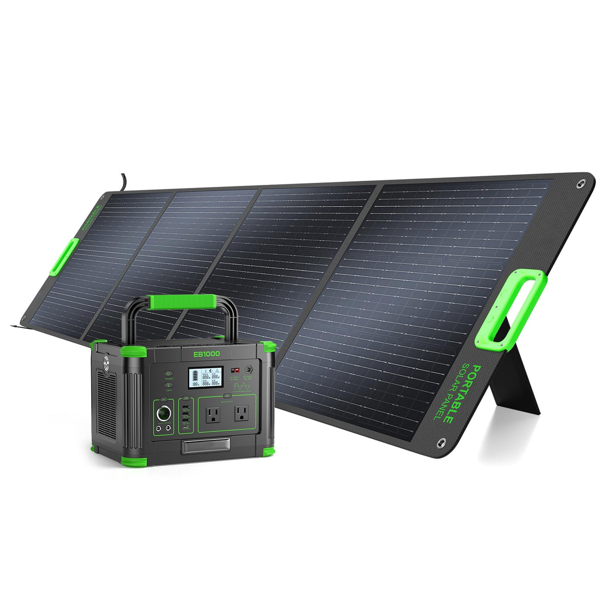 Portable Power Station 500W, 519.48Wh/140400mAh Solar Generator Backup