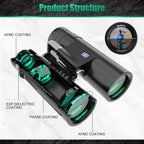 18x50 HD Binoculars for Adults with Upgraded Phone Adapter