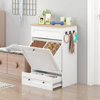 Elevated Dog Feeding Station with Storage, Pull-Out Bowls & Slow Feeder