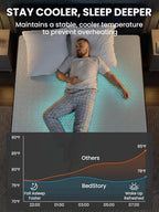 BedStory Cooling Mattress Topper Queen Size, 3 Inch Gel Infused Memory Foam Topper with Cool-to-Touch Removable Cover, Pressure Relief & Deep Refresh Sleep, CertiPUR-US Certified
