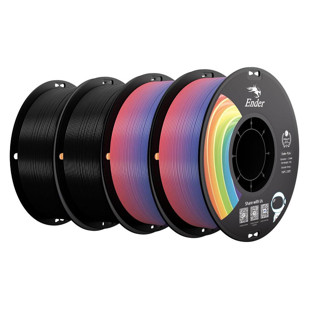Creality PLA 3D Printer Filament, Multicolor, 12-Pack, 12KG Total