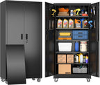3-Drawer Rolling Tool Chest with Wheels, Pegboard and Push Handle