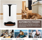 Automatic Pet Feeder for Dog and Cat Food Dispenser with Timed Programmable, Portion Control Up to 4 Meals Per Day, Voice Recorder, Battery and Plug-in Power 7L for Small Medium and Large Pet